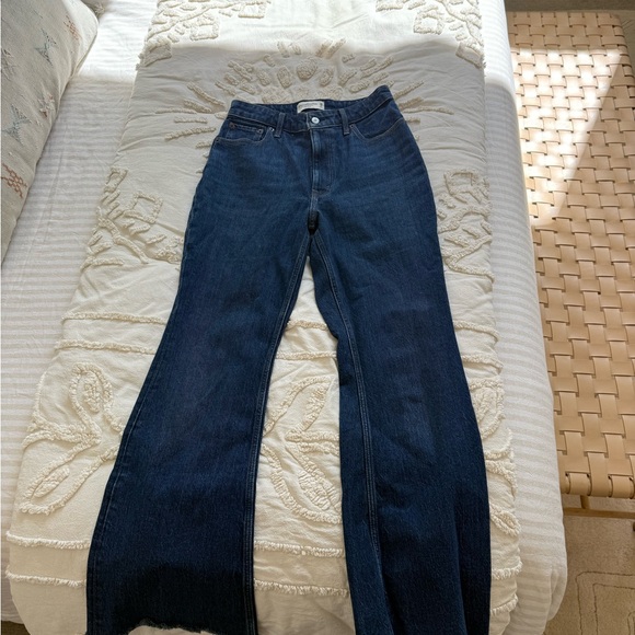Abercrombie & Fitch Dark Blue Flare Jeans - Picture 1 of 4